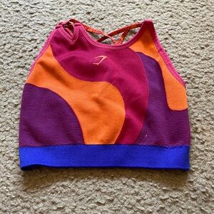 Gymshark WTFlex Asymmetric Strappy Sports Bra, Size XS, Good condition